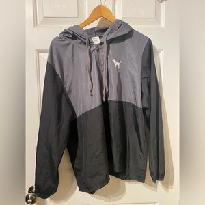 PINK grey windbreaker